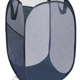 Bemkoo Navy Blue Durable Foldable Laundry Hamper, 22.8 x 14.2 x 14.2 inches…